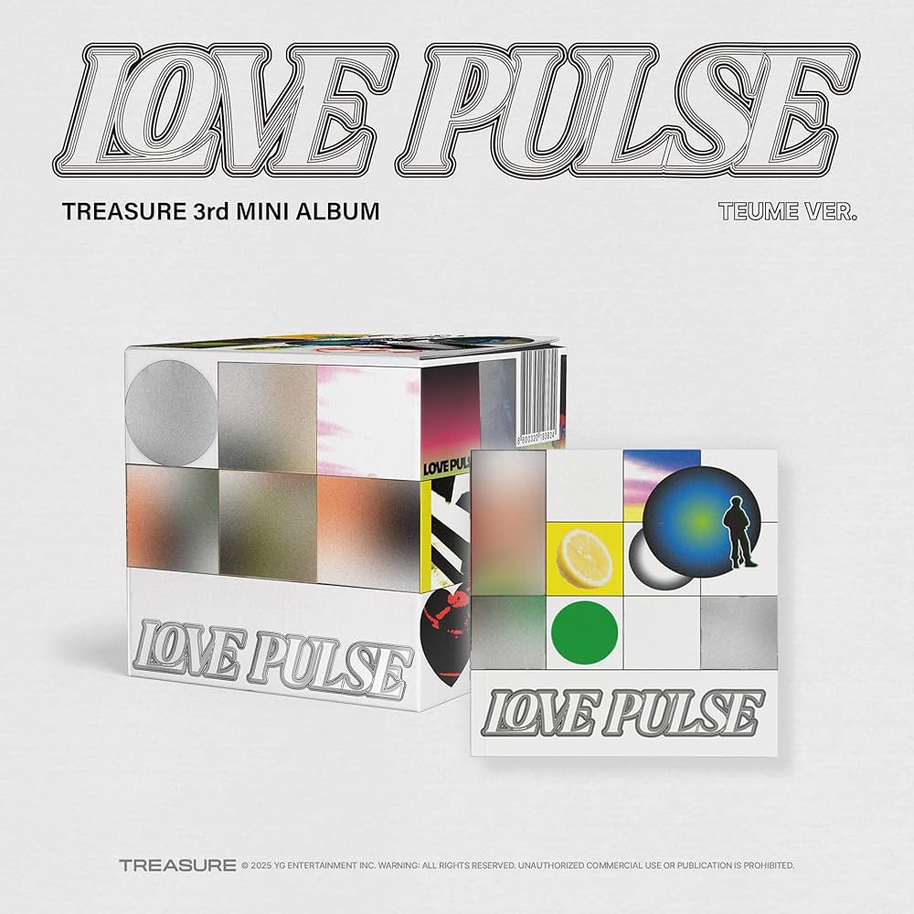 TREASURE LOVE PULSE シリアル 未使用 4枚セット 25/9/1 韓国発売】TREASURE トレジャー LOVE PULSE SPORTY VER